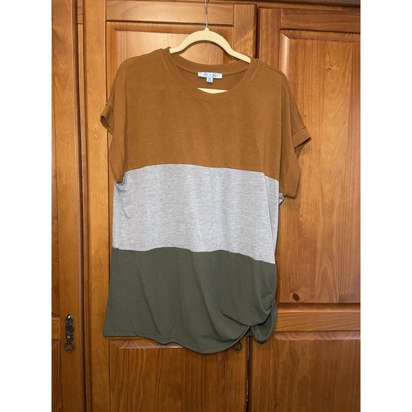 Militia Color Short Sleeve Top - Picture 1 of 5